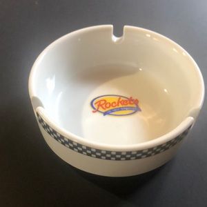 Vintage Rockets Porcelain Ashtray